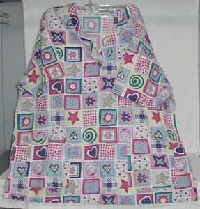 VERY COOL WOMENS MULTICOLOR SCRUBS TOP SHIRT ONE SIZE ANGELICA HOSPITAL CLINIC - Picture 1 of 5