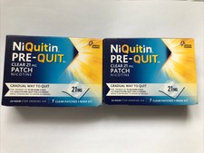 2x NIQUITIN PRE-QUIT CLEAR 21mg Patch x7 Patches - Exp 2023 - Free Postage ????