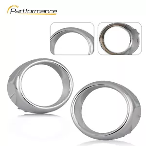 2pcs Chrome Trim Bezel Ring Fog Lamp 62256-1MS2A For Infiniti G25 G37 Sport - Picture 1 of 10