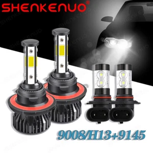 For Mercury Mariner 2005-2010 2011 - 4PC LED Headlight+Fog Light Bulbs Kit 6000K - Picture 1 of 11