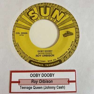 Roy Orbison Ooby Dooby / Johnny Cash Teenage Queen 45 NEW jukebox unplayed - Image 1 of 3
