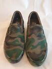 Polo Ralph Lauren Thompson Slip On Sneaker Shoes All Over Camo Silky Suede 7D