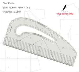 Regla maestra multipropósito para hacer prendas curva de marcado de fabricación de patrones de moda - Imagen 1 de 1