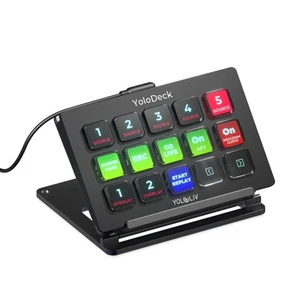 YoloDeck, Studio Controller Keyboard, 15 Customizable LCD Keys, Trigger Actio... - Picture 1 of 7