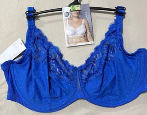 M&S FABELHAFTER AMELIA LACE COLLECTION BÜGEL VOLLSCHALEN BH IN BLAU Gr. 34GG - Bild 1 von 11