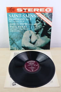 Saint-Saëns Marcel Dupré Detroit Symphony Orchestra Symphony No 3 LP 1958 STEREO - Picture 1 of 18