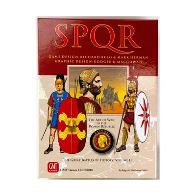 Gmt Board Jeux Spqr ( de Luxe Édition, 3rd Édition, 2nd) W/Barbare Module NM - Photo 1/2
