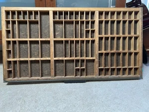 Hamilton Mfg Cassetto Stampanti Legno Vassoio Stampa Lettera Shadowbox Vetrina - Foto 1 di 8