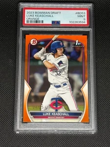 Bowman Draft BD-53 2023 LUKE KEASCHALL - 1er refractor naranja/25 PSA 9 - Imagen 1 de 2