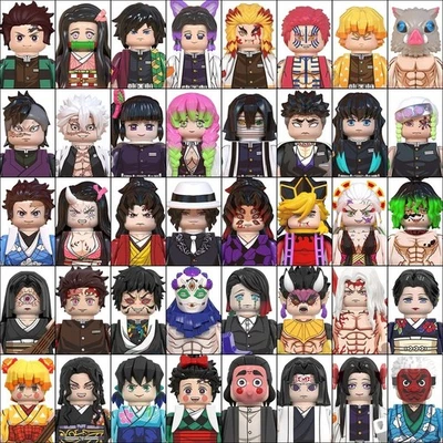 Demon Slayer Anime MOC Lego Minifigs + Blades – Custom MOC Mini Figures
