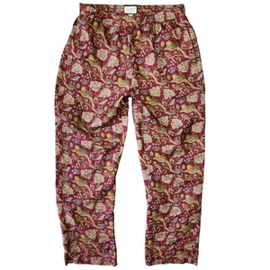 J. Crew Collection Silk Pants Womens 4 Floral Leopard Print Retro Chic Classy - Picture 1 of 9