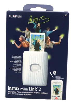 Fujifilm Instax Mini Link 2 Smartphone Printer Clay White BRAND NEW - Image 1 of 4