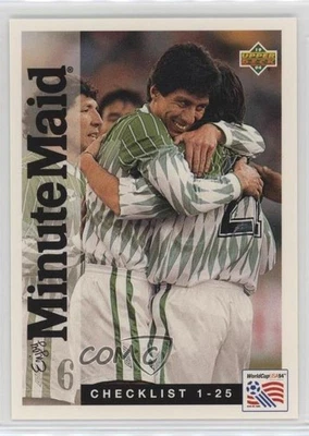 1994 Upper Deck World Cup Minute Maid Checklist All-Star Team #25 - Image 1 of 2