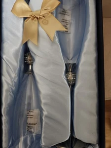 Jozen Regalo Flautas Champagne con Bola de Diamante 11” Alto Juego de 2 Nuevas Caja Abierta - Imagen 1 de 9