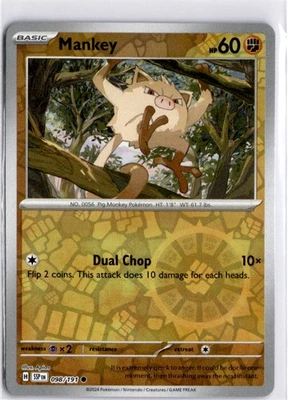 Mankey Common SV08: Surging Sparks 098/191 NM - Image 1 of 2