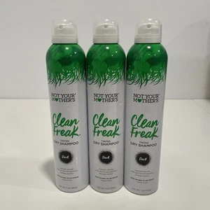 Lot Of 3 Not Your Mothers Clean Freak Tinted Dry Shampoo Dark Brown to Jet Black - Picture 1 of 3