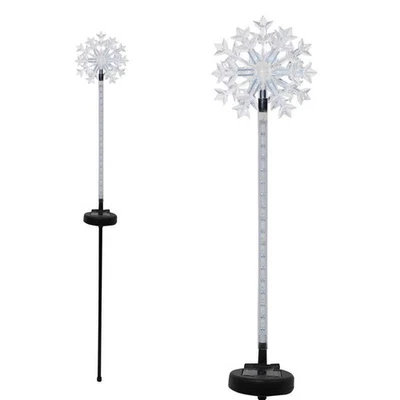 Alpine QLP232BB-12 Solar Snow Flake Flashing Garden Stake (Pack of 12) - Image 1 of 3