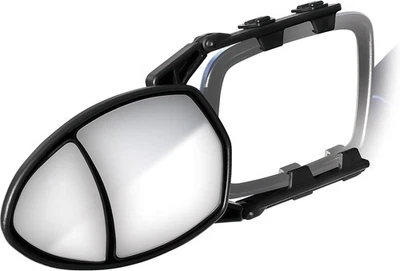 Espejo de remolque Camco 25653 con abrazadera doble vista negro ajustable y aerodinámico Foto 1 de 4