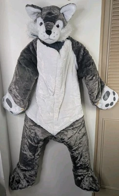 Спальный мешок Snooz Zoo Wolf детский размер набитый серый плюшевый повтора Snoozzoo - Изображение 1 из 4