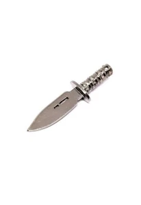 Knife Charm 925 Silver Pave Diamond Pendant Charm Jewelry Findings. - Picture 1 of 12