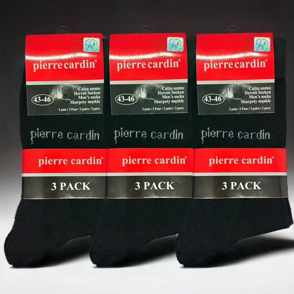 Pierre Cardin - Herren Socken Premium, Business Schwarz, Baumwolle - Elastisch - Bild 1 von 3