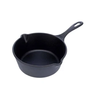 Sartén para salsa Victoria de hierro fundido de 2 cuartos sazonada (4,29 libras) NUEVA hecha de hierro fundido MEJOR - Imagen 1 de 9
