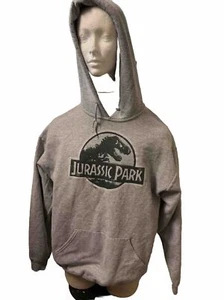 Jurassic Park Official Hoodie Grey Adult XL Port&Company - Picture 1 of 7