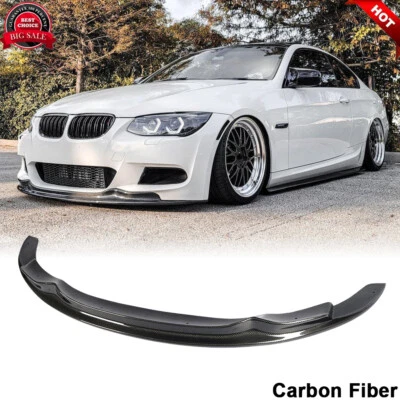 For BMW E92 E93 LCI 325i M-Sport 2010-2012 Real Carbon Front Bumper Lip Spoiler - Image 1 of 4