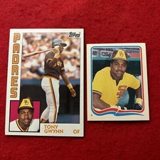 Tony Gwynn - 1984 Topps #251 and 1984 Fleer Star Stickers #8