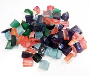 250 Cts Natural Tourmaline And Sapphire Bi-Color Mix Rough Loose Gemstone Lot - Picture 1 of 8