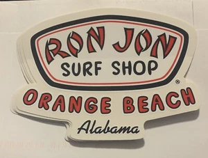 Ron Jon Surf Shop Orange Beach Alabama Logo Decal Sticker New - Picture 1 of 1