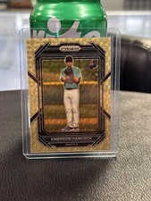 2023 Panini Prizm Baseball #24 Emerson Hancock Gold Vinyl  1/1 Seattle Mariners