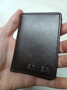 Handcrafted Bryer Leather Wallet - Dark Brown - Picture 1 of 5