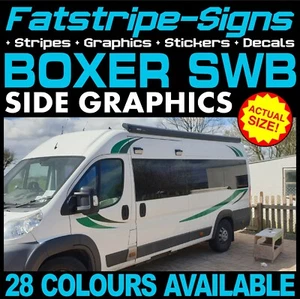 passend für Peugeot Boxer SWB L1 Grafik Aufkleber Streifen Decals Campervan Wohnmobil - Bild 1 von 2