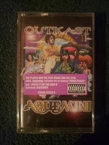 Outkast Aquemini Cassette With Hype Sticker BROKEN TAPE - J card Sale READ 1998 - Picture 1 of 3