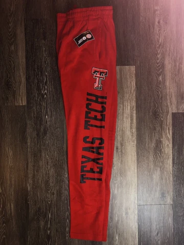 Men's Genuine Stuff Red Texas Tech Red Raiders Casual Sweatpants NWT Large Cover