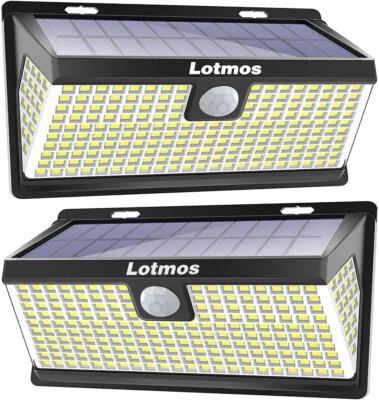 Solarlampen für Außen mit Bewegungsmelder Lotmos 236 LED Solarleuchte für Außen - Bild 1 von 4