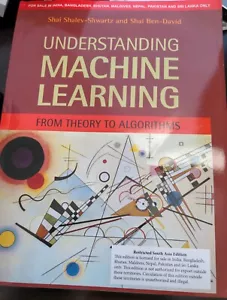 Understanding Machine Learning By Shai Shalev-Shwartz, 3rd International edition - Foto 1 di 1