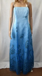 Masquerade Dress Size 13/14 Blue Gown - Picture 1 of 8