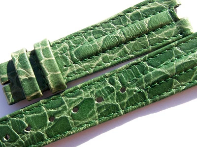 ZENITH LEATHER BAND STRAP GREEN 17 MM 65/103 NEW Z17-01 - Image 1 of 4