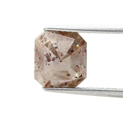 Big Natural Diamond 2.14tcw Brownish Yellow Sparkling Emerald Corner Cut Jewel - Image 1 of 4