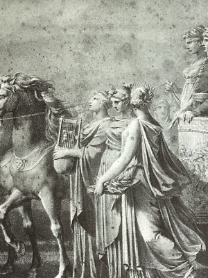 Rare grande impression Pierre-Paul Prud'hon par Léon Marotte Triomphe Bonaparte - Photo 1/4