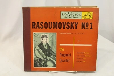 Rasoumovsky No 1 Beethoven Quartet No 7 in F 78 rpm 5 Records RCA Victor  - Image 1 of 4