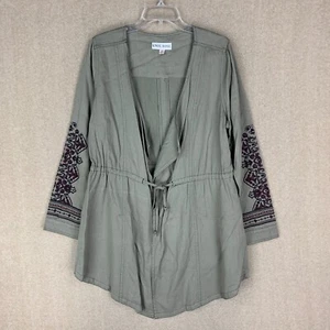 Suéter Knox Rosa Talla M Para Mujer Verde Cachemira Frente Abierto Cárdigan Plumero Kimono - Imagen 1 de 11