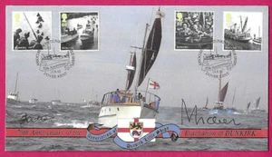 BUCKINGHAM 2010 FDC - 70 aniversario Prince Michael & Ted Oates firmado por Dunkirk #3/25 - Imagen 1 de 7
