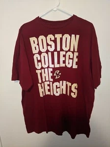 Boston College Eagles Shirt Mens 2xl Adidas NCAA 100% Cotton Maroon - Picture 1 of 6