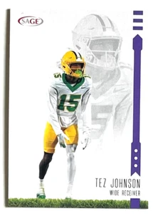 2025 SAGE HIGH SERIES FOOTBALL TEZ JOHNSON PURPLE TAMPA BAY BUCCANEERS RC #130 - Picture 1 of 1