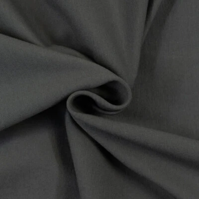 Jersey di cotone tinta unita antracite jersey, tinta unita (prezzo = 0,5 metri)
