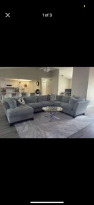 Large Cindy Crawford sectional in good condition. - Picture 1 of 5