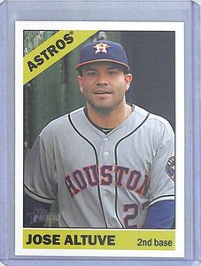 2015 Topps Heritage Blue Back Variation #455 Jose Altuve